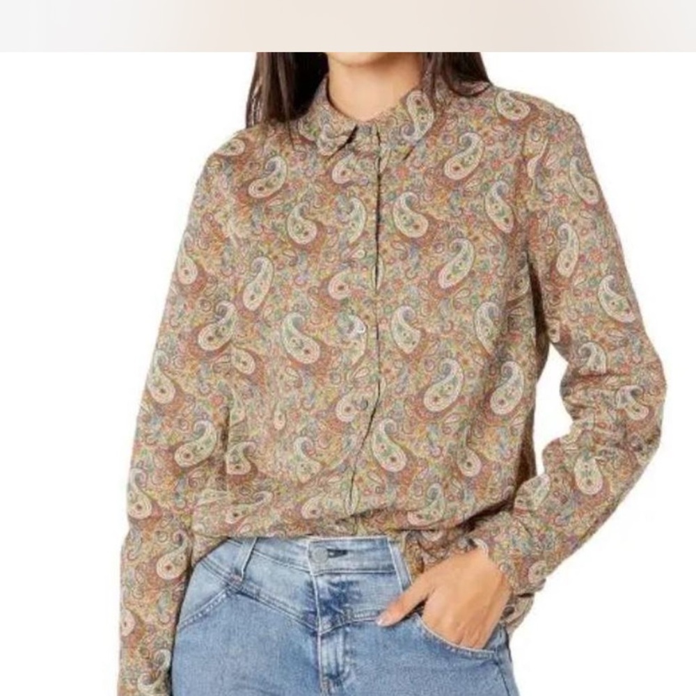 J Crew x Liberty of London Multicolor Paisley Button-Down Shirt